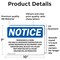 Signmission Trespassing Is A Crime This Area Is A Designated OSHA Notice Sign, Vinyl Decal, 10in W x 7in L, 2PK OS-2PACK-NS-D-710-L-18733 - alternate 5